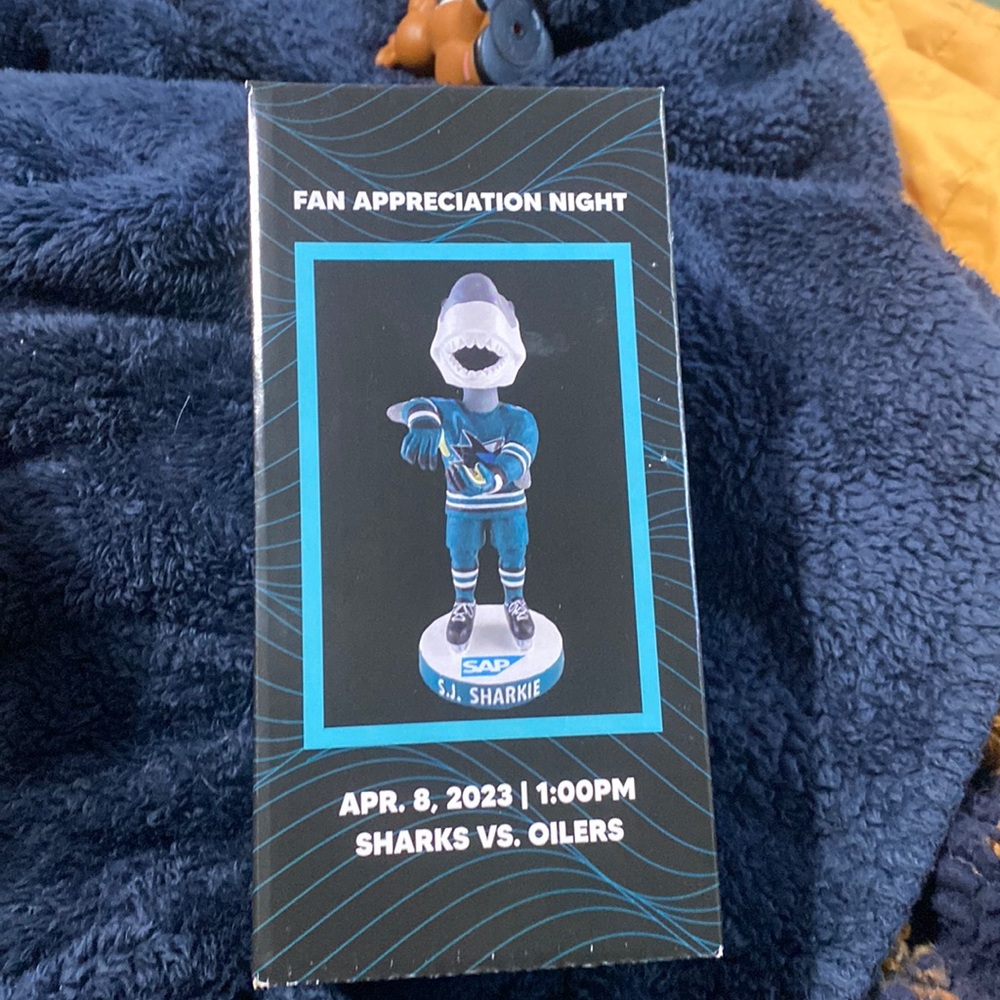 Sharks mascot Sharkey Bobblehead